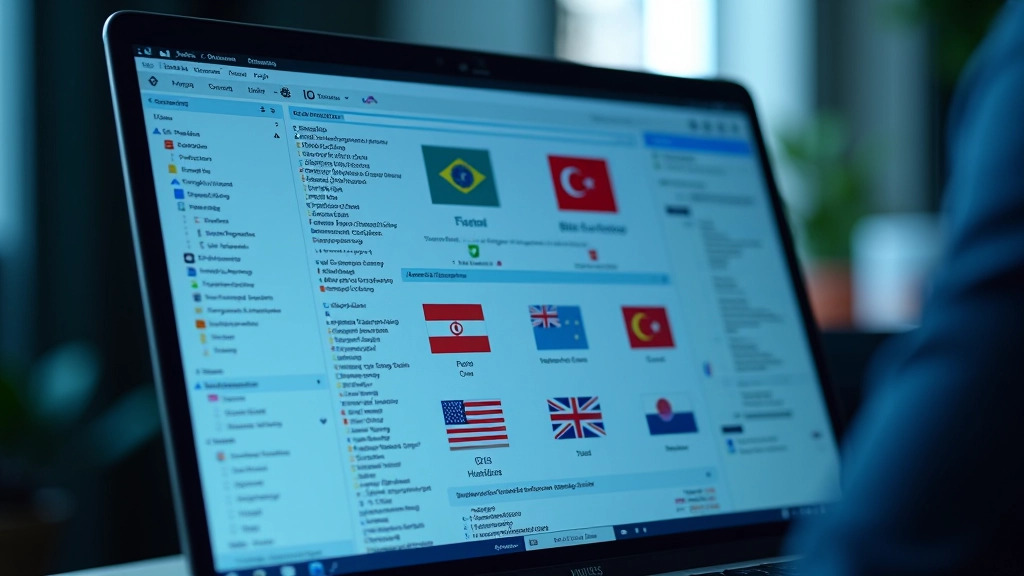 Makine çeviri yazılımı, birden fazla dil bayrağı, Türkçe ve İngilizce metin karşılaştırması